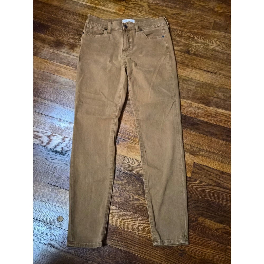 Madewell 9 High Riser Skinny Skinny Corduroy Pants Tan Brown 27 Cottagecore Boho